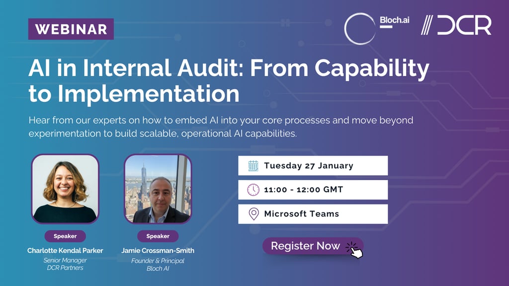 Webinar - AI in Internal Audit: From Capability to Implementation
