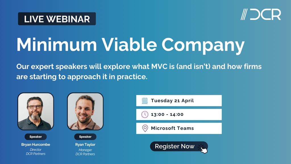 Webinar - Minimum Viable Company