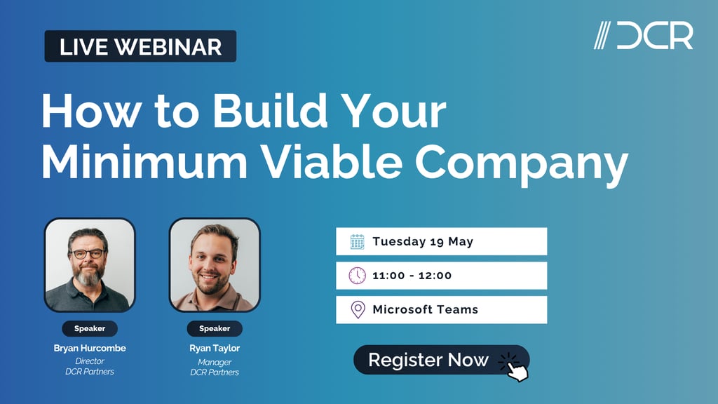 Webinar - How to Build Your Minimum Viable Company
