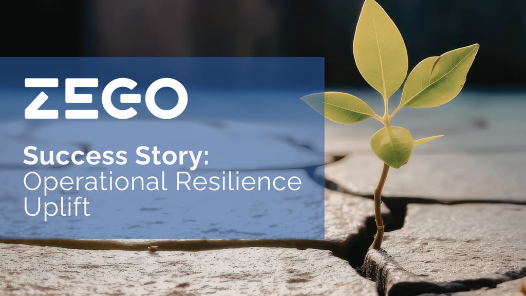 Success Story: Zego - Operational Resilience Uplift