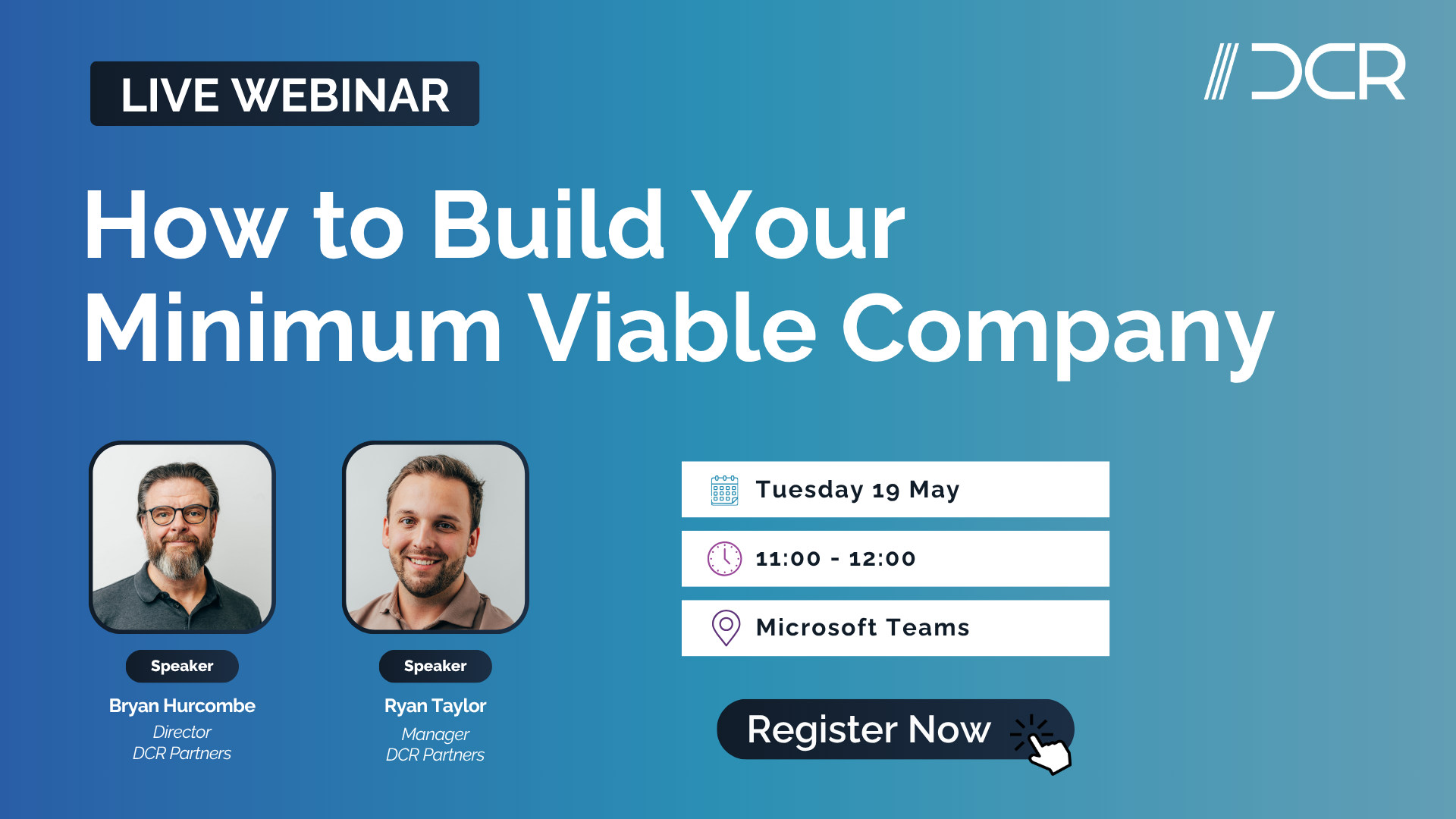 Webinar - How to Build Your Minimum Viable Company
