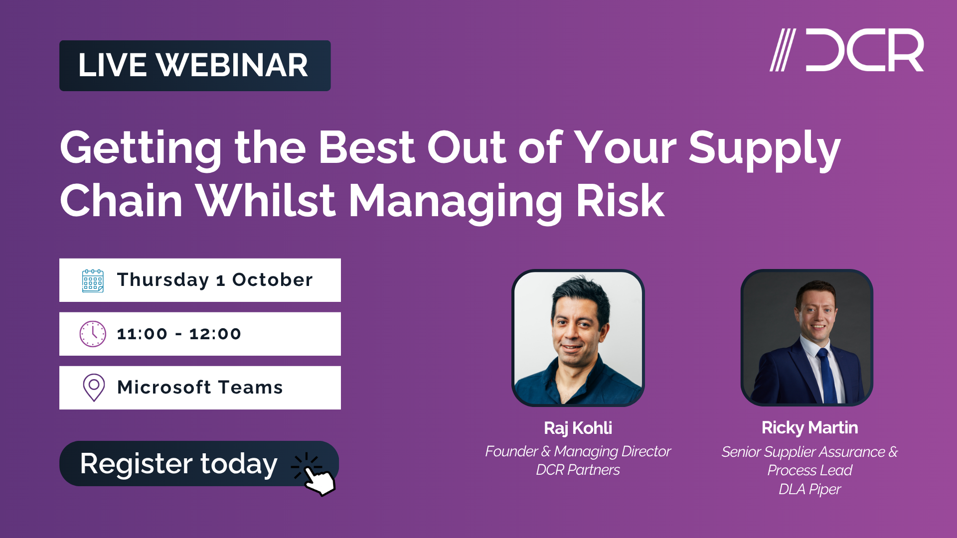 Getting the Best Out of Your Supply Chain Whilst Managing Risk