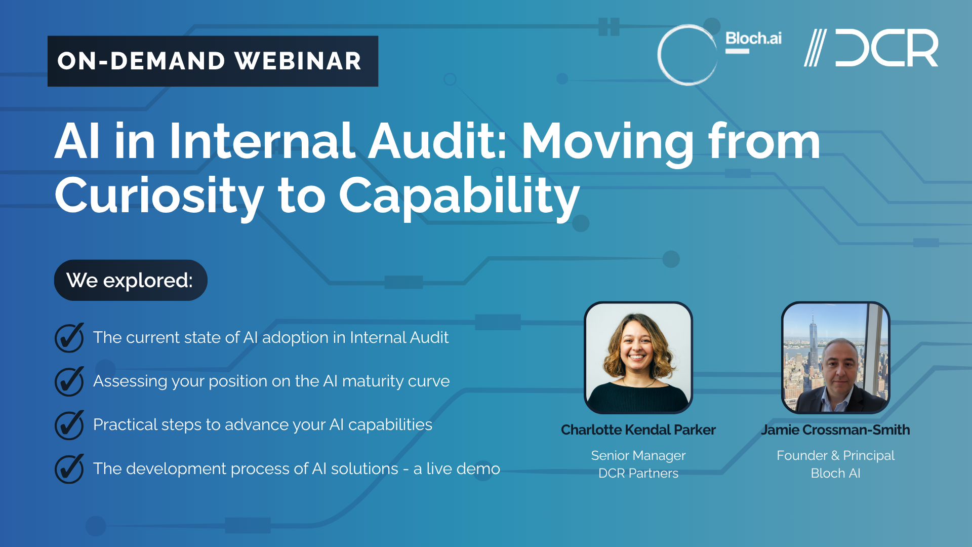 On-Demand Webinar: AI in Internal Audit - Moving from Curiosity to Capability